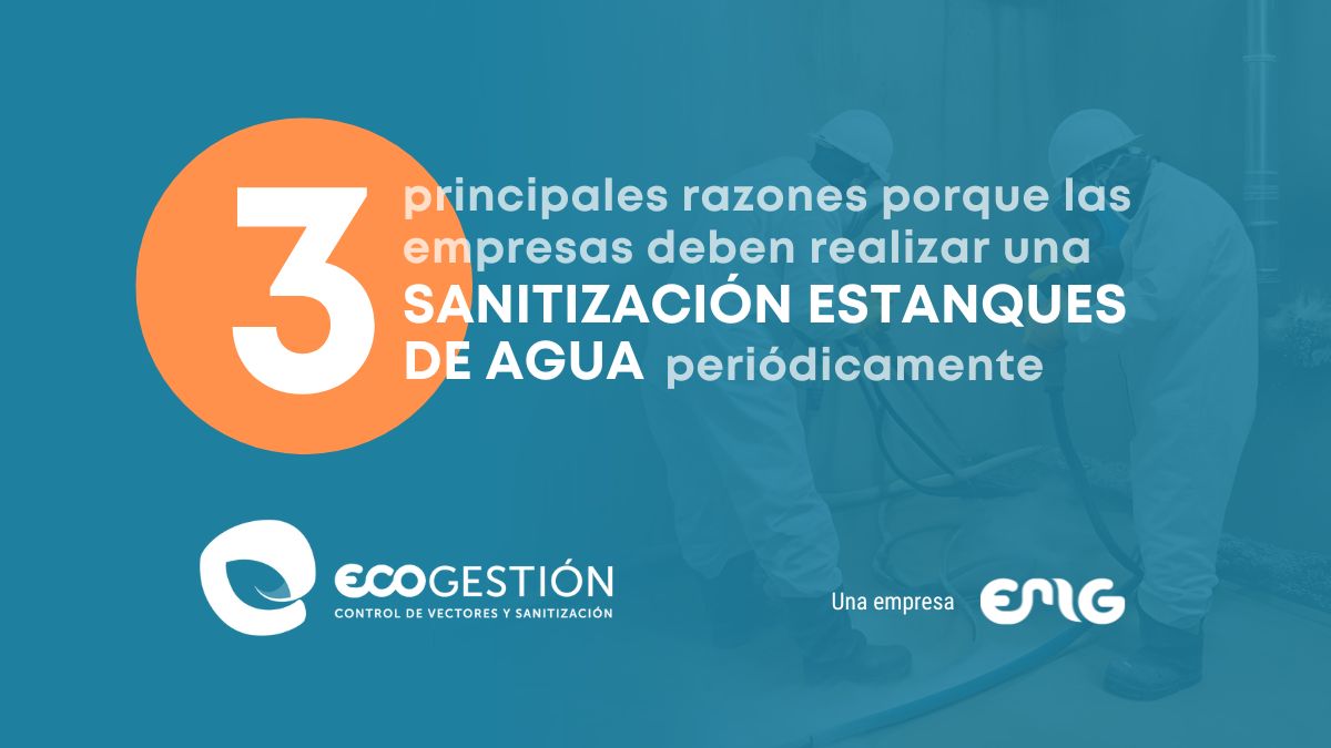 Sanitización estanques de agua